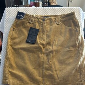 Tan Mini Pencil Skirt for Work